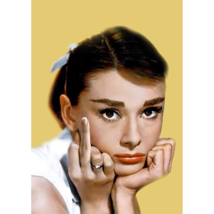 Peinture Par Numéros - Audrey Hepburn Diamond Painting Kit Completo