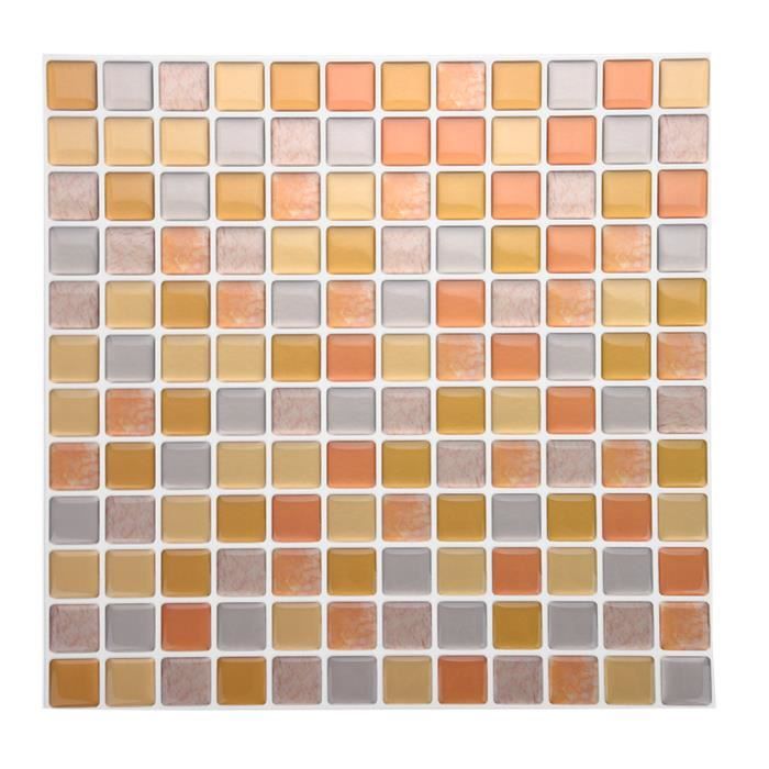 40 cm miroir en verre Carrelage Autocollant Mural Carré Auto Adhésif Stick À faire soi-même HOME