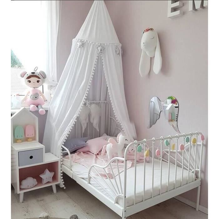Enfants Chambre Princesse Dentelle Literie Ronde Dome Deco Lit A