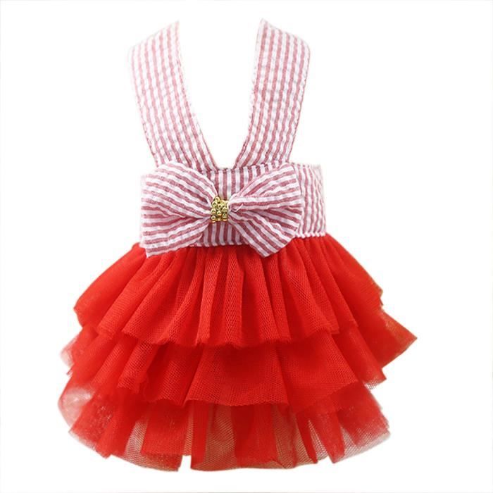 Bubble Jupe Robe A Rayures Dentelle Chien Robe Princesse Robes Pour Chien Rouge Xs Achat Vente Robe Jupe Bubble Jupe Robe A Rayures Cdiscount