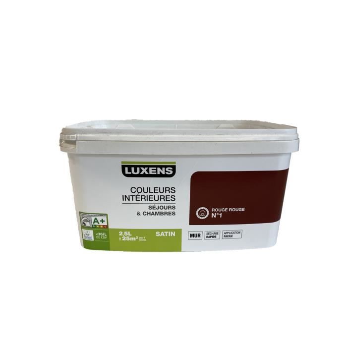 Peinture D Interieur Luxens Rouge N 1 2 5l Cdiscount Bricolage