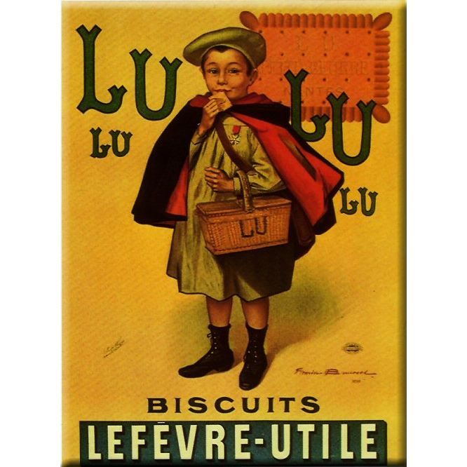 Magnet Pub Retro Gateaux Lu Le Petit Ecolier M680 Cdiscount Maison