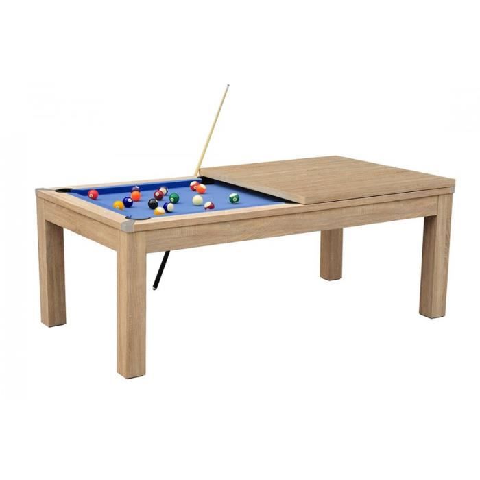 Table a manger convertible en billard 7FT - Meyer - Hetre - 