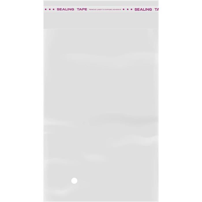 Lot De 200 Sachets En Cellophane Transparents Réutilisables