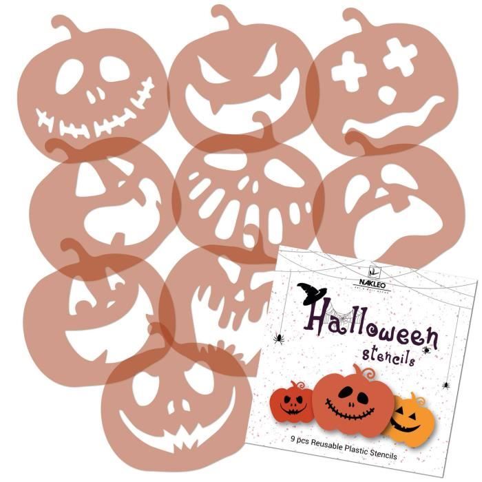 Set De 7 Emporte-pièces Halloween En Acier Inoxydable - Formes Citrouille, Chauve-souris, Fantôme, Etc.