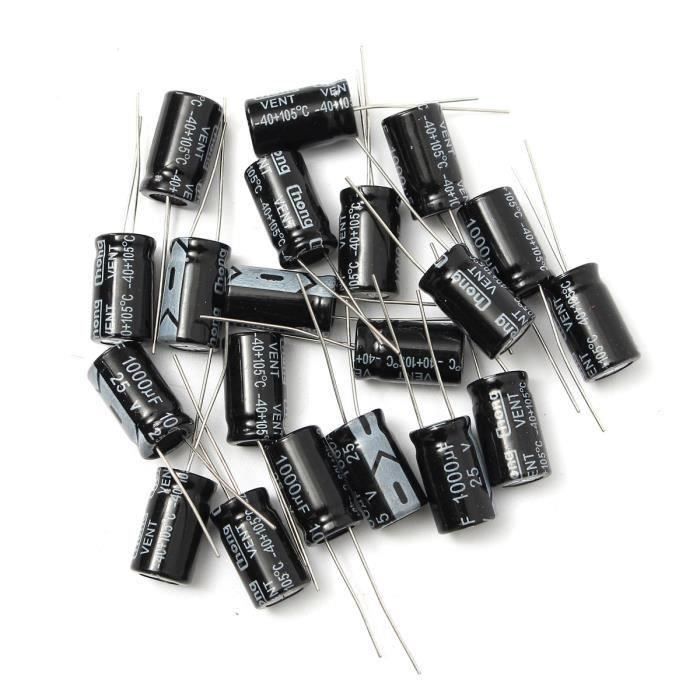 20pcs radiale électrolytiques condensateur 1uf 50 V Cv