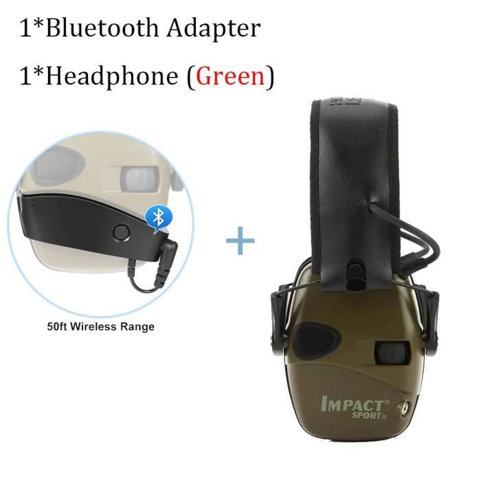 Casque De Protection Auditive Active Militaire - Réduction De Bruit, Audio Intégré, Pour Chasse/Tir