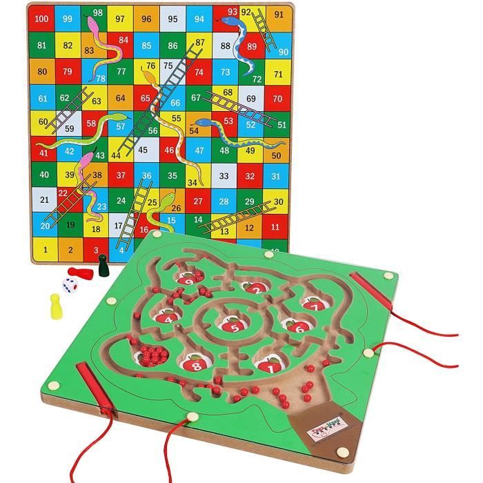Ludihive Labyrinthe Magnétique 2 En 1 Avec Planche à Dessin - Jeu Montessori Motricité Fine Pour Enfants 2 3 4 5 Ans