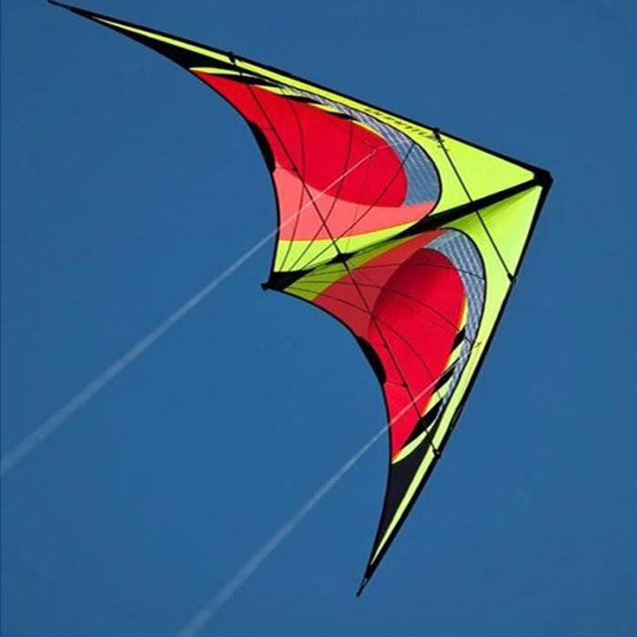 Cerf-volant 3D Voilier Arc-en-ciel Géant - TOPINCN - Facile à Piloter Pour Enfants - Neuf