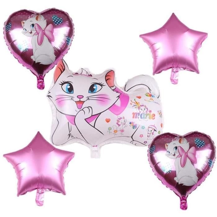 Vaisselle Jetable Ensemble, Marie Chat Thème Papier Plaque Paille Nappe  Ballon De Célébration Enfants Favor Fête D'anniversaire De M - Cdiscount  Maison