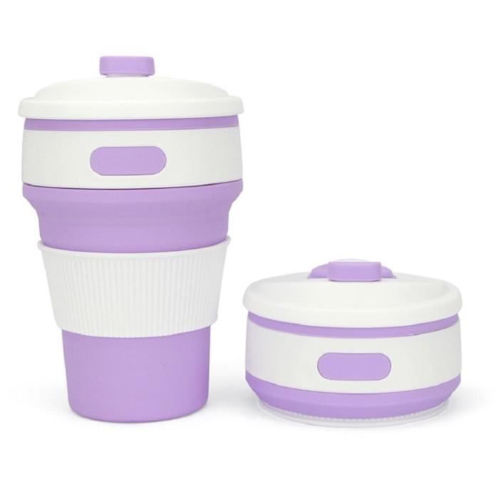 Tasse pliante,Bleu--Tasse à eau pliante rétractable en silicone