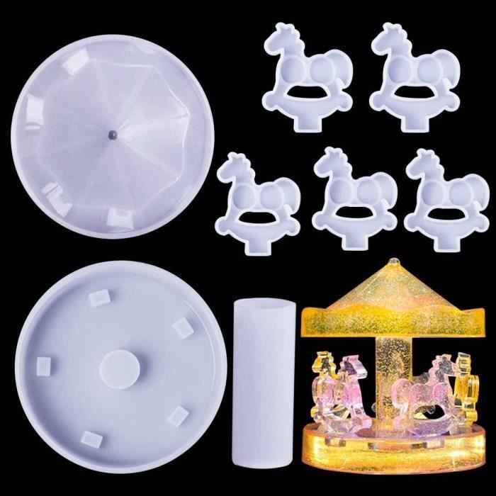 Lot De 3 Moules Silicone Noël Pour Résine époxy - Étoile, Sapin, Flocon, Renne - DIY Décoration Fêtes