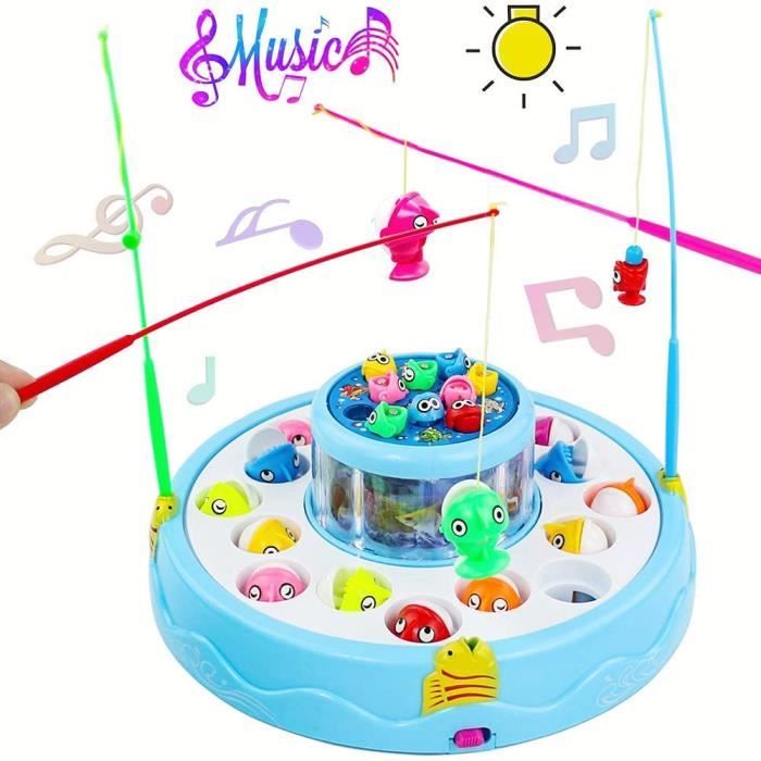 Jeu de société - ZGEER - Pêche à la ligne - Canne à pêche - Poissons colorés - Musique intégrée - Jeux - Jouets Jeu de société - ZGEER - Pêche à la ligne - Canne à pêche - Poissons colorés - Musique intégrée - Jeux - Jouets