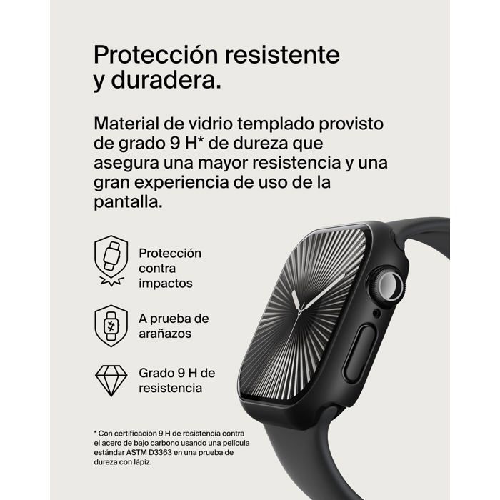 Protection décran - BELKIN - TemperedCurve - Apple Watch Series 10 46mm - Verre trempé 9H - 2-en-1