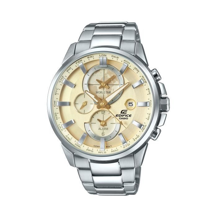 CASIO Montre ETD 310D 9AVUEF Edifice Dual Homme Gris Cdiscount Telephonie