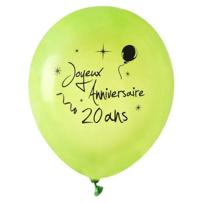 Ballon Joyeux Anniversaire Vert Anis Ans X 8 Cdiscount Maison Ballon Joyeux Anniversaire Vert Anis Ans X 8 Cdiscount Maison