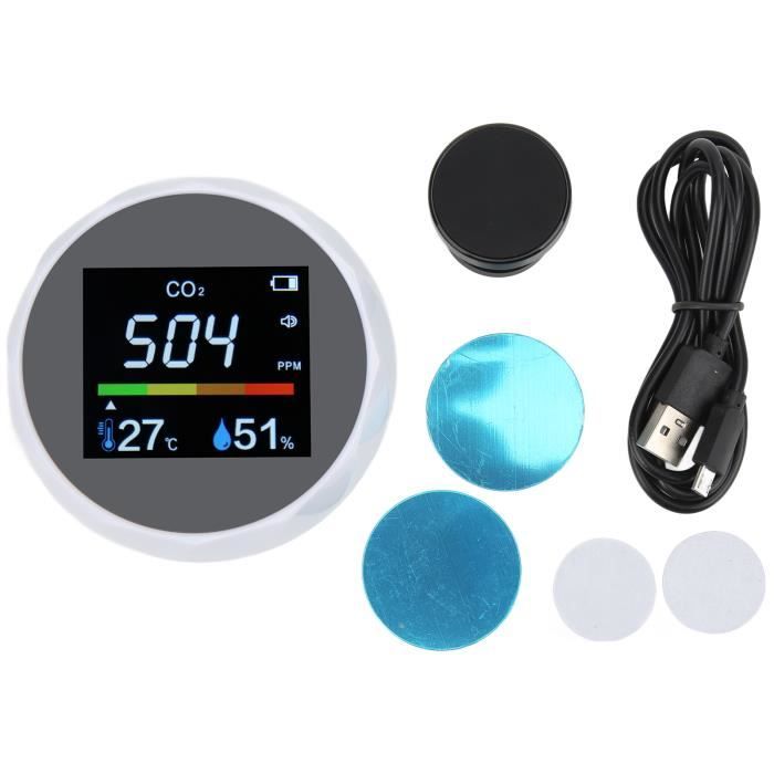Détecteur Qualité Air 9 En 1 - CO2, Température, Humidité, AQI, Formaldéhyde, PM2.5 - 2