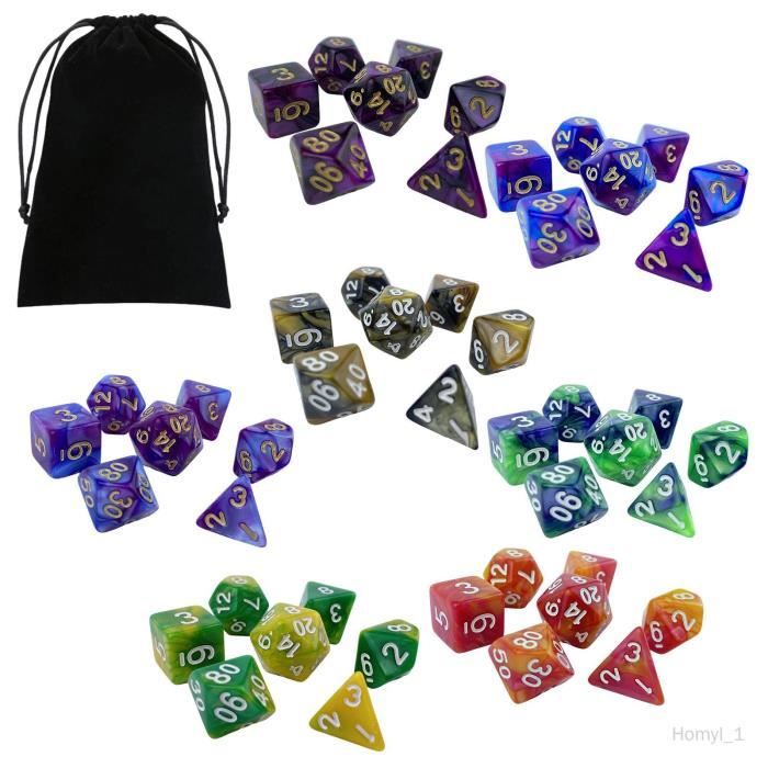 Plateau Magnétique Dés Cuir PU 3 En 1 - Tour De Dés Pliable Pour MTG RPG DND Donjons Et Dragons Boîte Rangement Dés MTG