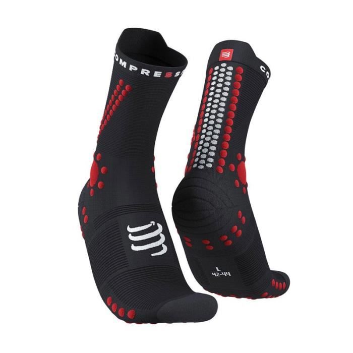 CompresSport - Chaussettes Compressport Pro Racing Socks v4.0 Trail noir rouge 39/41 - 39/41