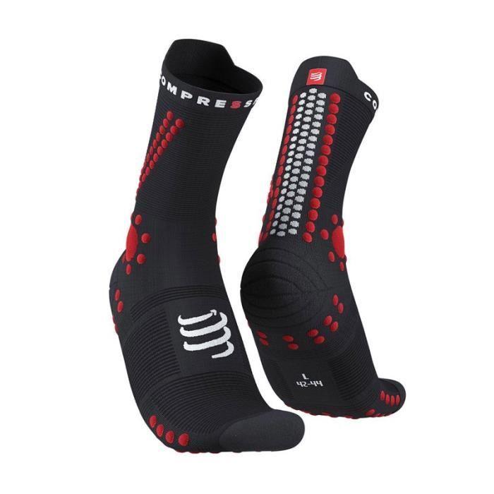 Chaussettes Compressport Pro Racing Socks v4.0 Trail - COMPRESSPORT - noir rouge - 39/41 Chaussettes Compressport Pro Racing Socks v4.0 Trail - COMPRESSPORT - noir rouge - 39/41