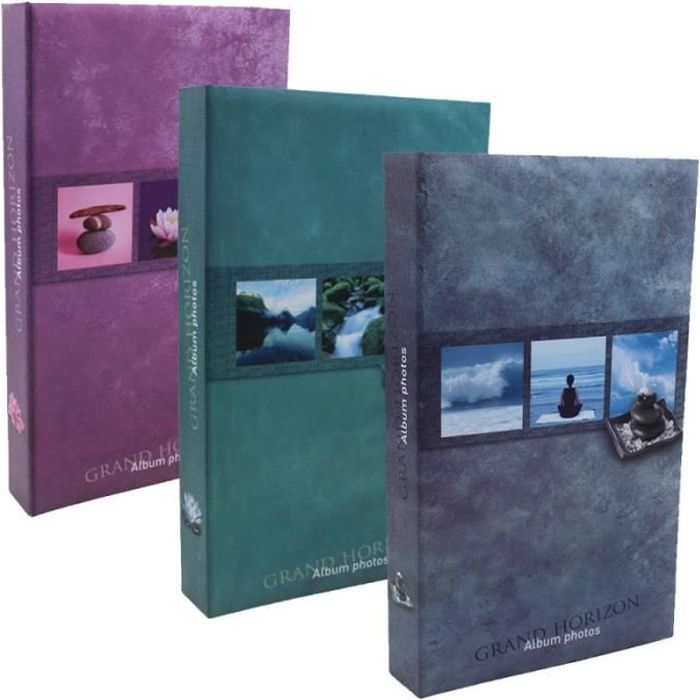 Lot de 3 albums photo grand horizon 300 pochettes 11x15 Violette -  Cdiscount Beaux-Arts et Loisirs créatifs