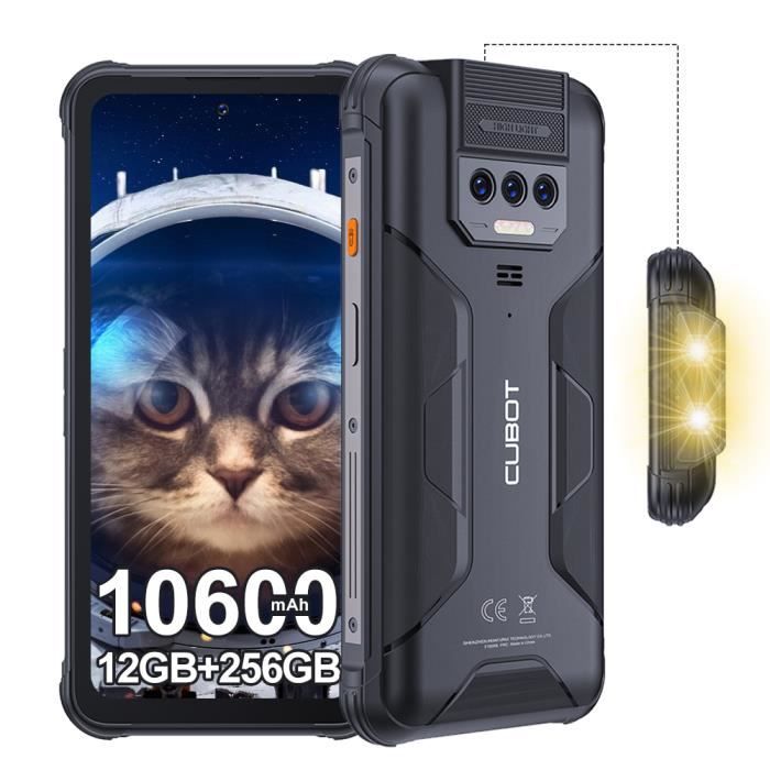CUBOT King Kong 8 Smartphone 12Go+256Go - Batterie de 10600 mAh(18W)- Android 13-Écran 6.53\