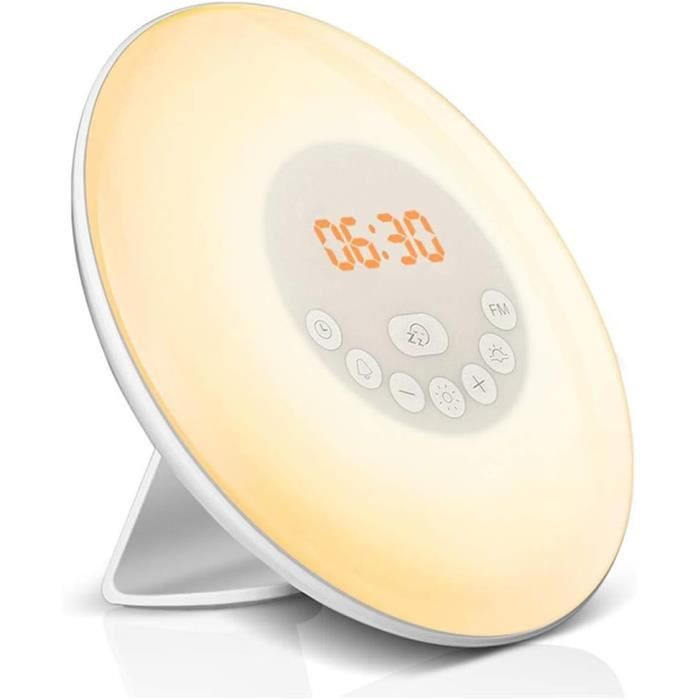 Réveil Football LED - Horloge Numérique De Bureau/Chevet - Lumières Colorées - Silencieux - Cadeau Pour Fans De Foot - 6