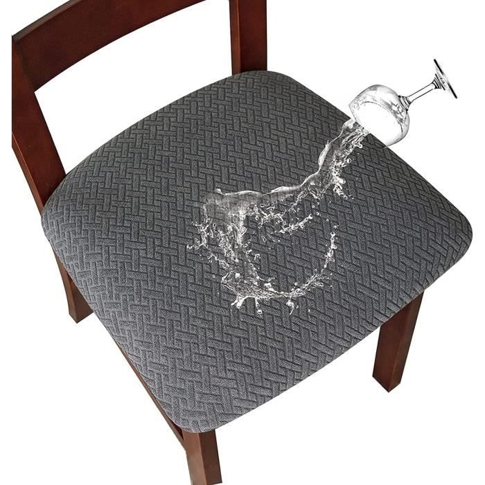 MSNCS Housses de Coussin de Siège de Canapé, Lots de 1/2/4 Housses de Coussin de Canapé Exterieur Impermeable,avec Fermeture Éclair, Amovibles pour Salon de Jardin Intérieur(Noir,63x68x12cm 2pcs