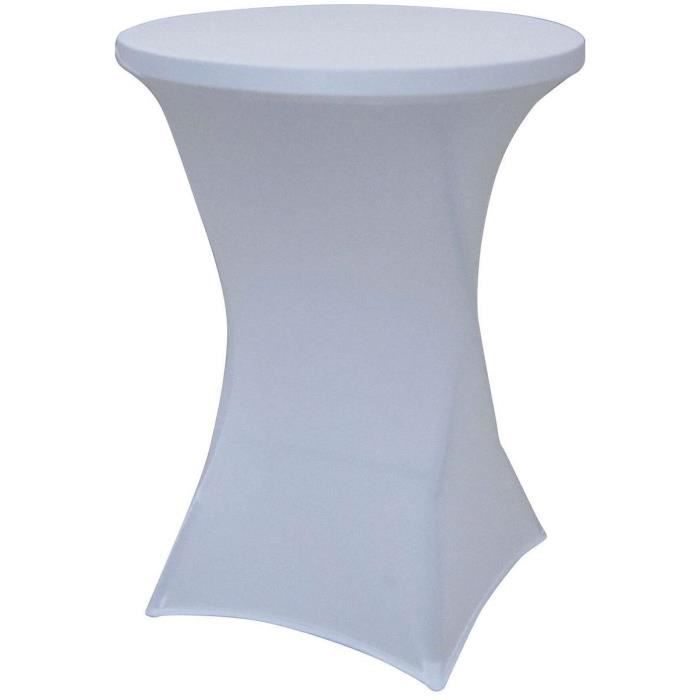 Housse Pour Table Haute De Reception Diam 80x110 Cm Mange Debout