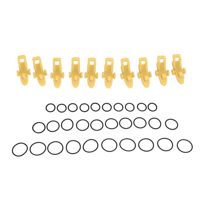 OTOTEC Lot de 10 crochets en plastique et caoutchouc pour canne à pêche OTOTEC Lot de 10 crochets en plastique et caoutchouc pour canne à pêche