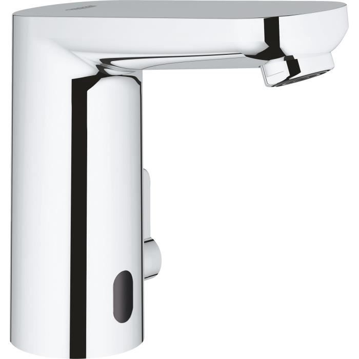 Mitigeur lavabo infrarouge GROHE Get E - limitateur température ajustable - déclenchement sans conta