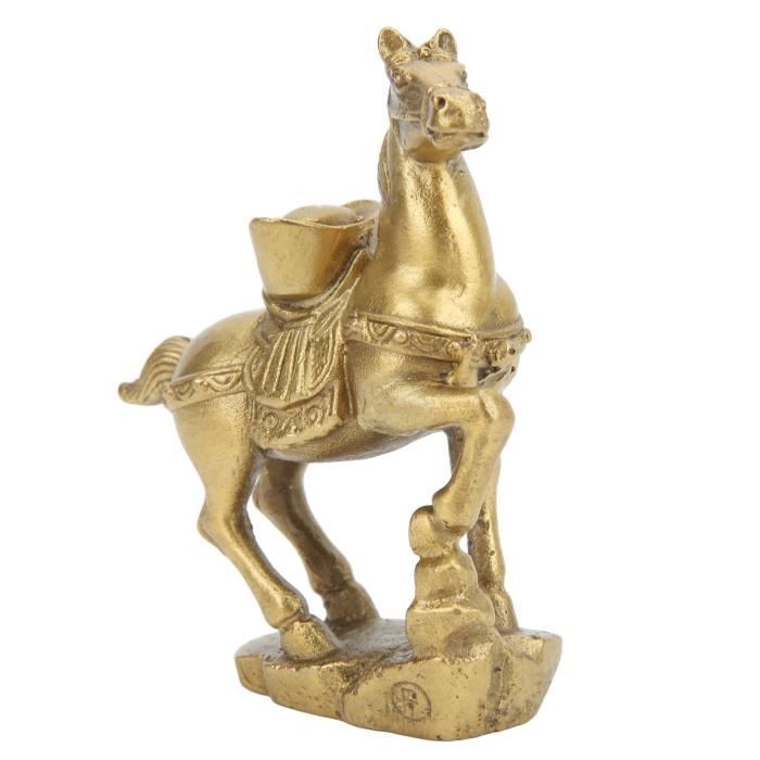 Zerodeko Statue De Cheval Antique Ornement De Bureau Créatif Sculpture Décorative Pour Salon Et Bureau Artisanat Élégant Pour Décoration Intérieure Et Extérieure