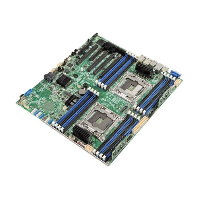 INTEL Carte mère pour serveur S2600CW2R – Intel Chipset – Socket LGA 2011-v3 – 1 To DDR4 SDRAM RAM maximale – DIMM RDIMM LRDIMM