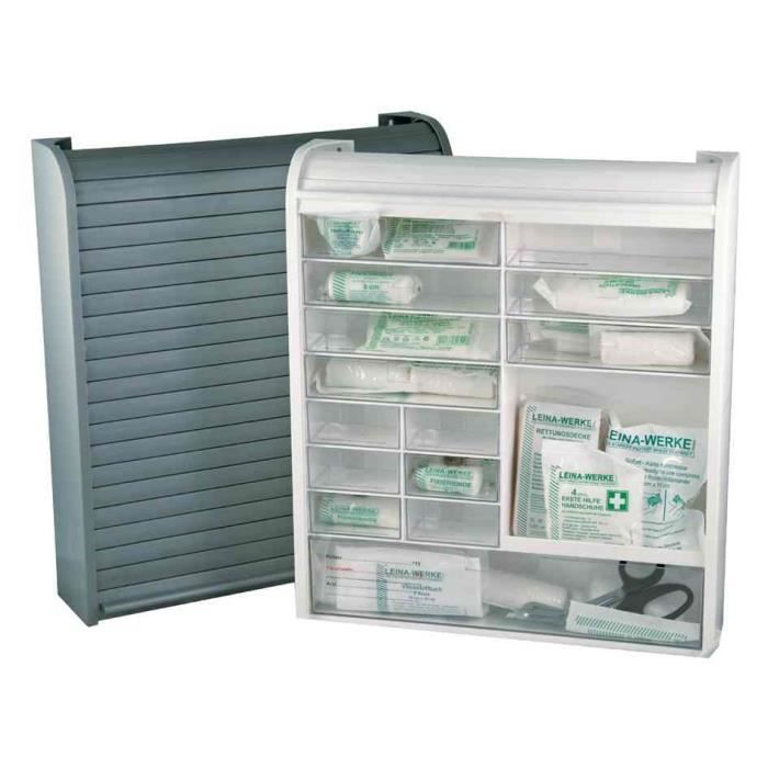 Armoire à pharmacie - LEINA-WERKE - Sani Roll - Blanc - 42x10x48 cm - Sécurité enfants