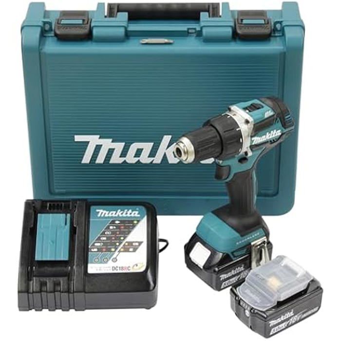 Perceuse sans fil Makita DDF484RTE 18V 5Ah Mandrin auto serrant 13mm