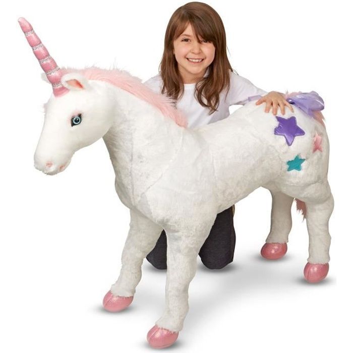 melissa & doug peluche licorne - grand modèle