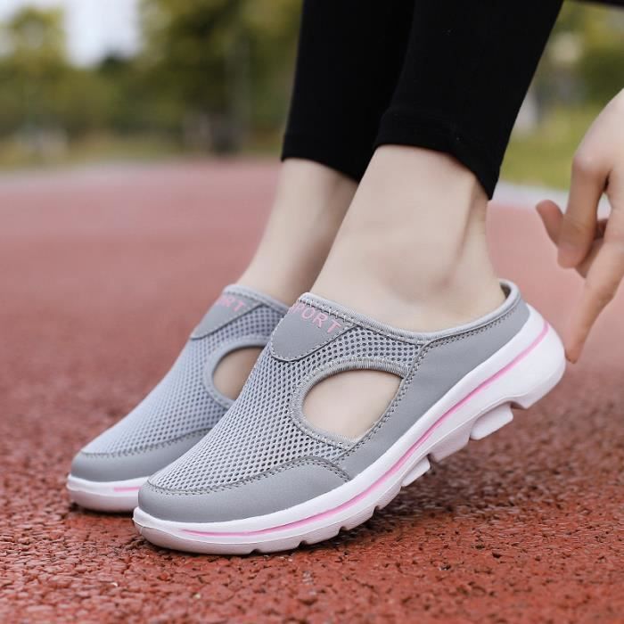Nu pied sales de randonnée femme