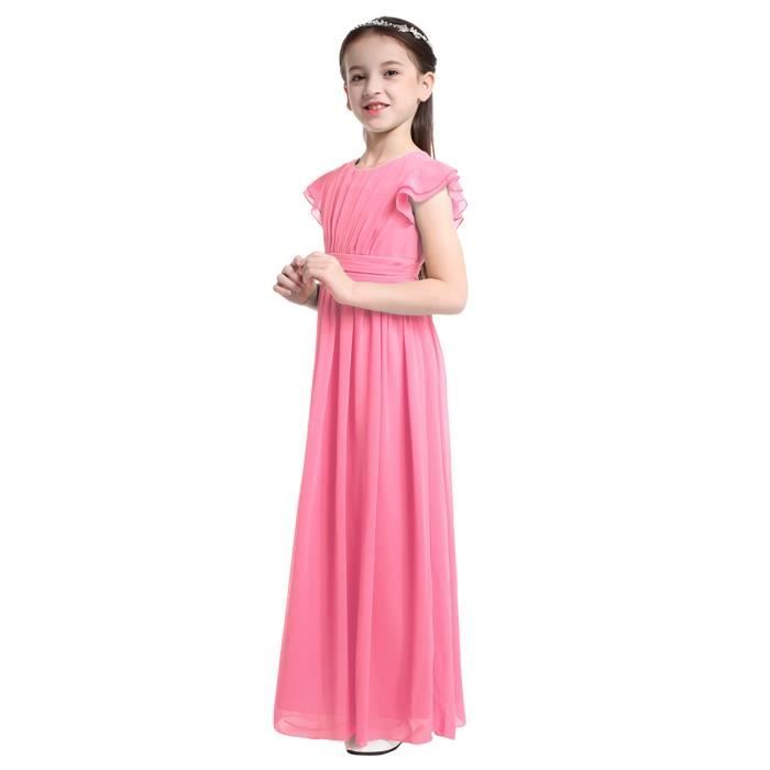 Robe ceremonie fille mousseline Clearance