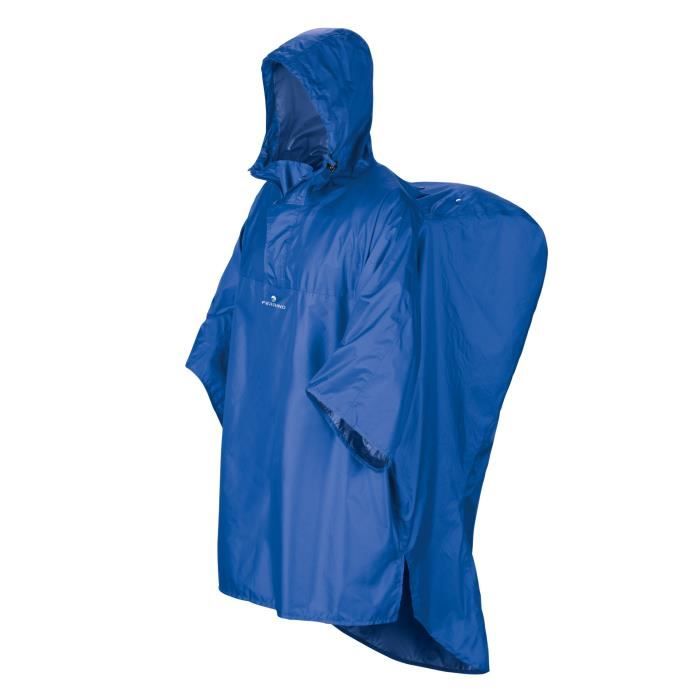 Poncho femme - Ferrino - Hiker - Imperméable - Coupe-vent - S/M - Bleu
