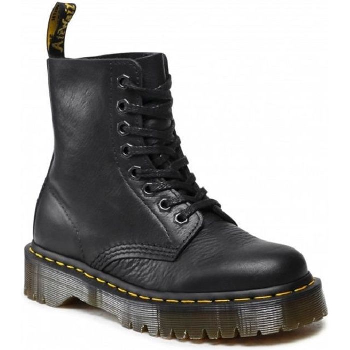 Boots lacets 1460 PASCAL BEX BLACK UNICK DR MARTENS Cuir Noir Mixte Noir Cdiscount Chaussures