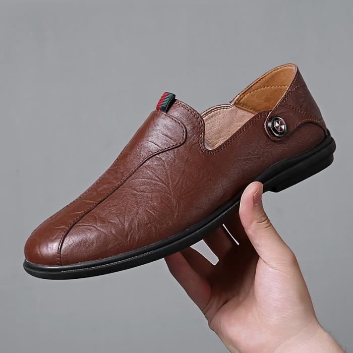 Mocassins en Cuir pour Homme Décontractées Respirant Souple Mocassins en Cuir pour Homme Décontractées Respirant Souple