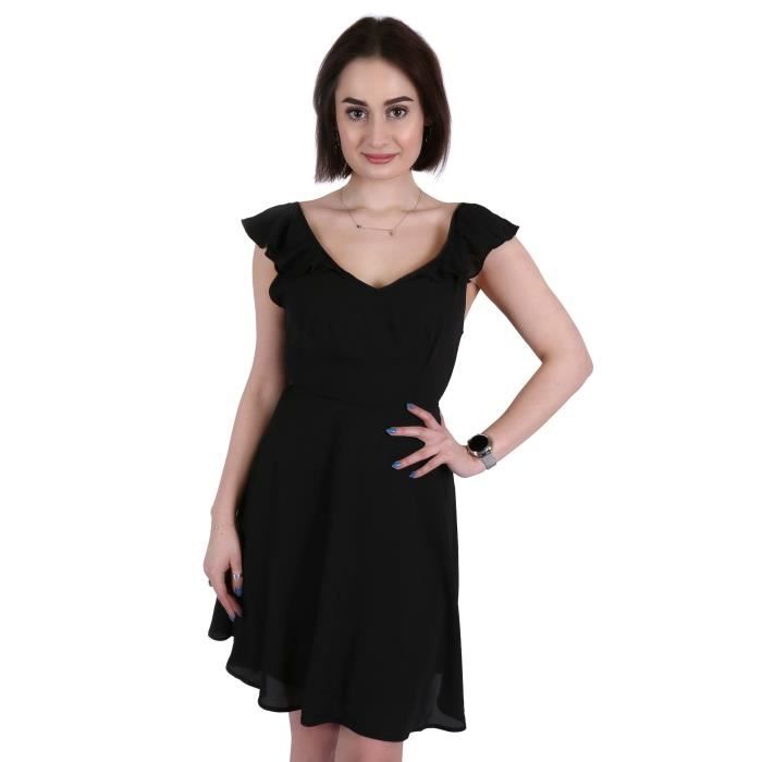 Mini Robe Jolie Femme En Robe Courte Mini Robe Noire Avec Lien