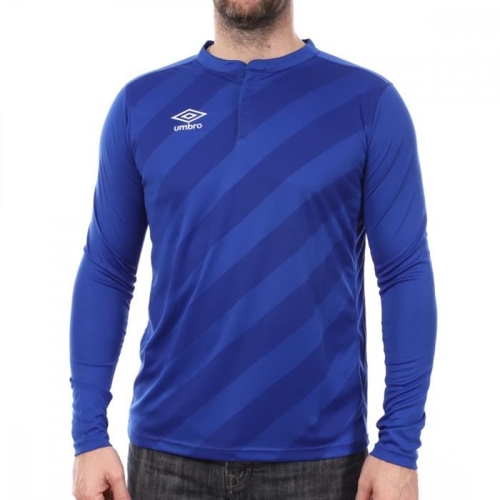 Maillot de football homme Umbro Pro JSY ML - Bleu royal - Manches