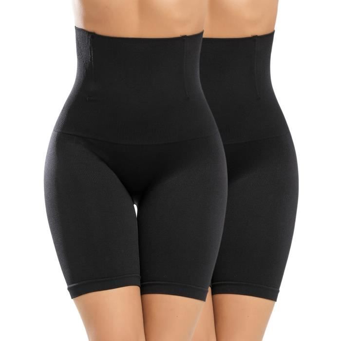 Culotte Gainante Femme Ventre Plat Anti Frottement Panty Invisible Shorty sous Robe Taille Haute Minceur Recuperation Panties Noir Cdiscount Pret a Porter