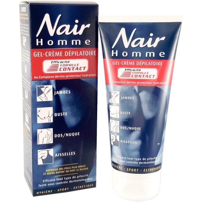 Crème dépilatoire homme