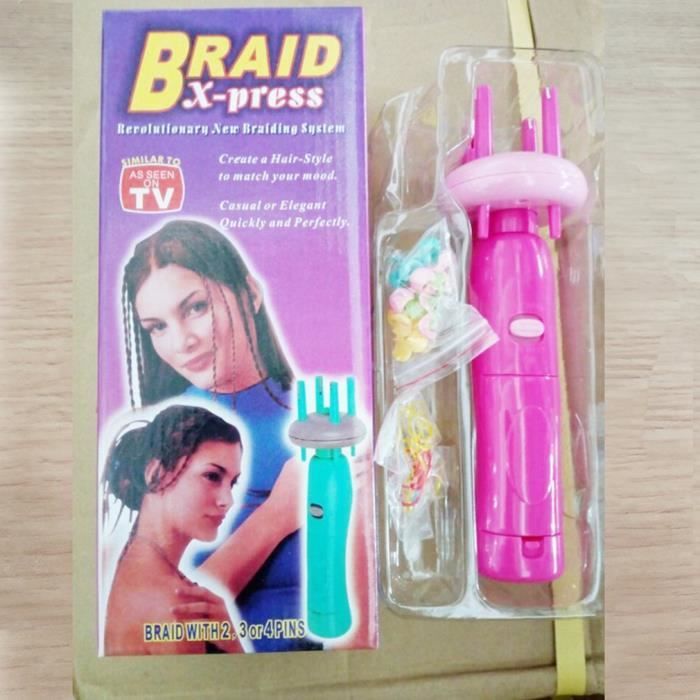 !tresseur de cheveux électrique automatique DIY coiffure outil pour enfant