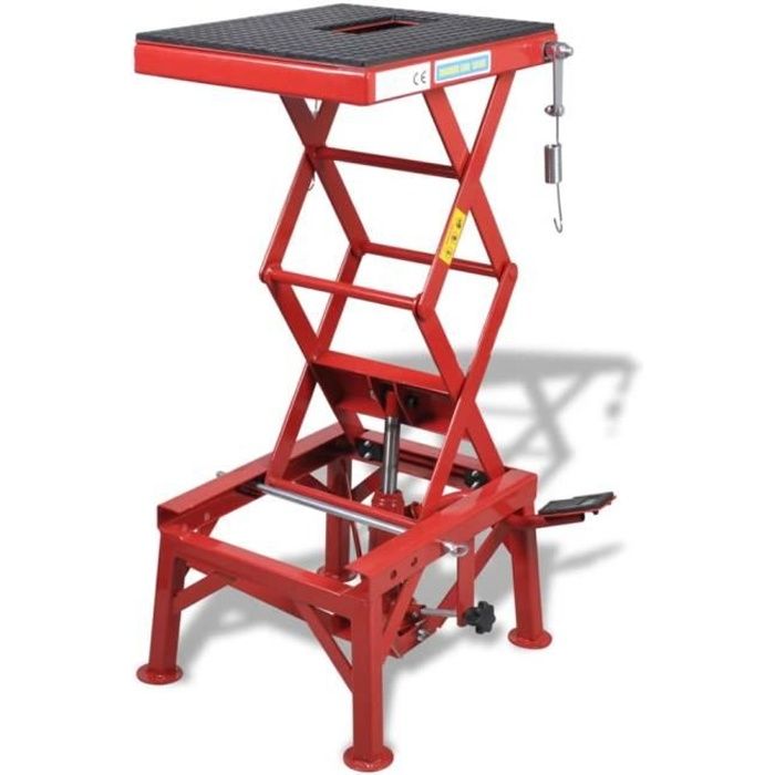 Table Elevatrice Monte Charge Rouge 135 Kg Achat Vente Leve Moto Table Elevatrice Monte Charge Cdiscount