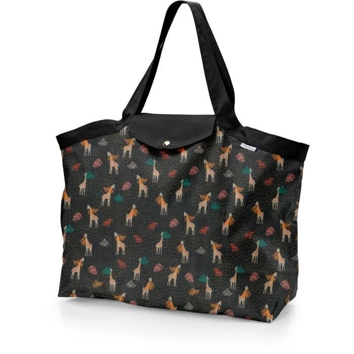 Papa Pique et Maman Coud Grand sac cabas en tissu Palma Girafe Cdiscount Bagagerie Maroquinerie
