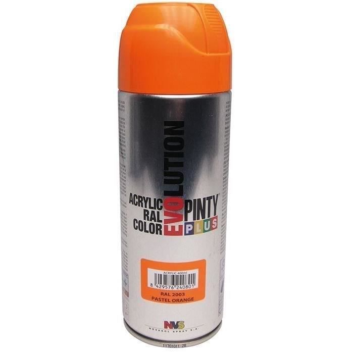 PINTY - Bombe peinture 400ml orange pastel RAL 2003 brillant.