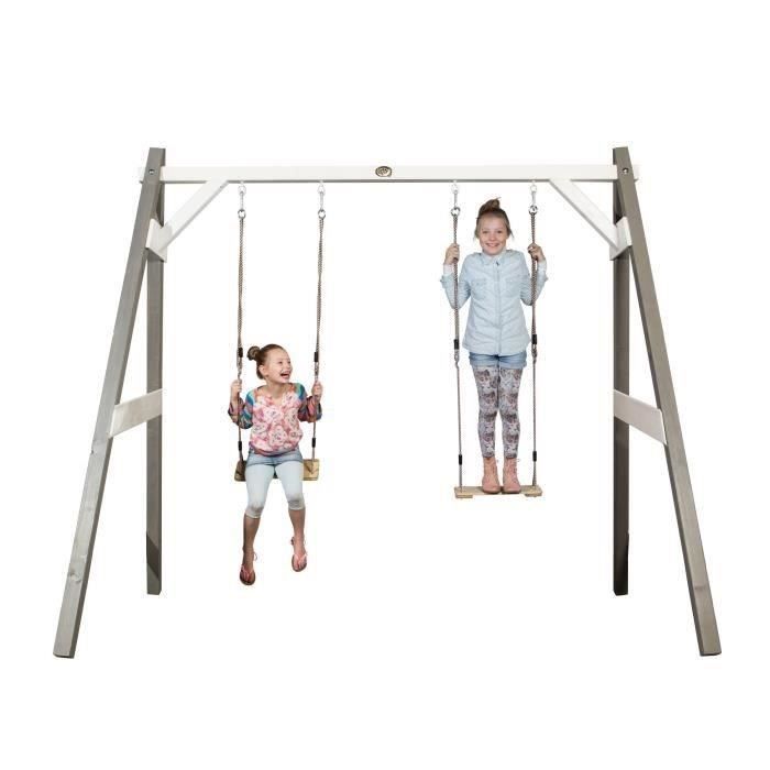 Balancoire Portique 3 En 1 Axi Modulable 3 En 1 Balancoire But De Foot Filet Family Fun Gris Achat Vente Balancoire Portique Cdiscount